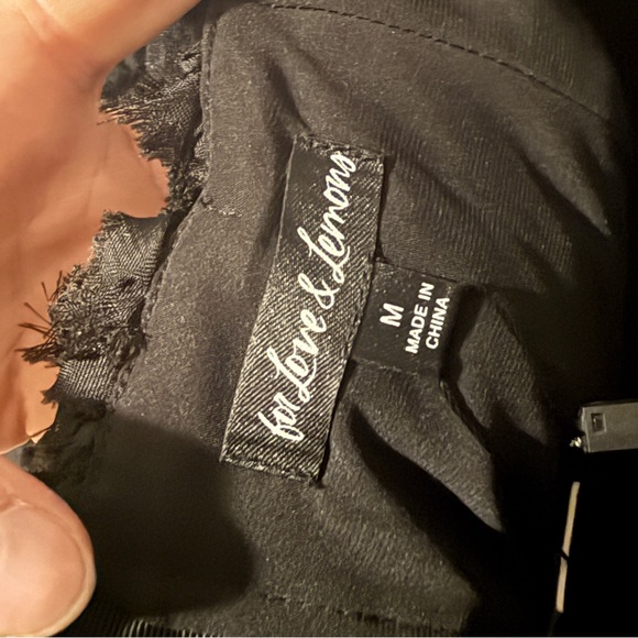 NEW For Love & Lemons Astrid Mini Dress in Black Bubble Medium M - Picture 6 of 6